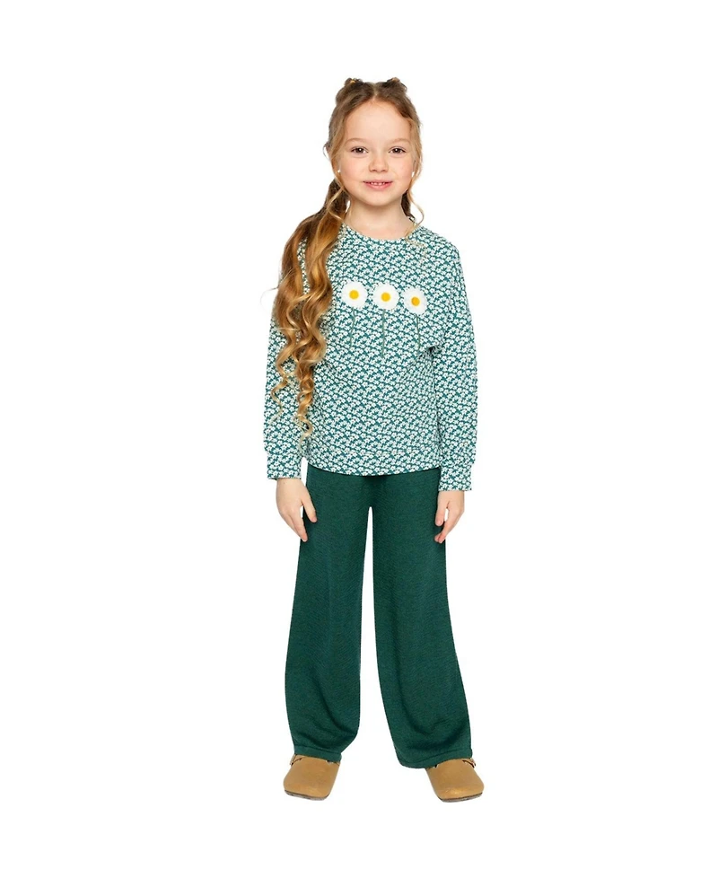 Deux par Toddler Girls 2T - 5T Printed Jersey Long Sleeve T-Shirt