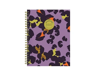 Tf Publishing Paper Goods 2027 Lilac Leopard Medium Weekly Monthly Planner