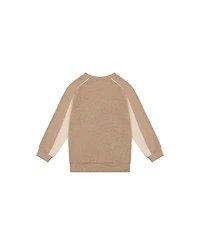 Deux par Little Boys 6-12 Brushed Jersey Top with Raglan Sleeves Taupe