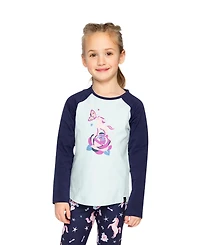 Deux par Little and Big Girl Raglan Cotton T-Shirt
