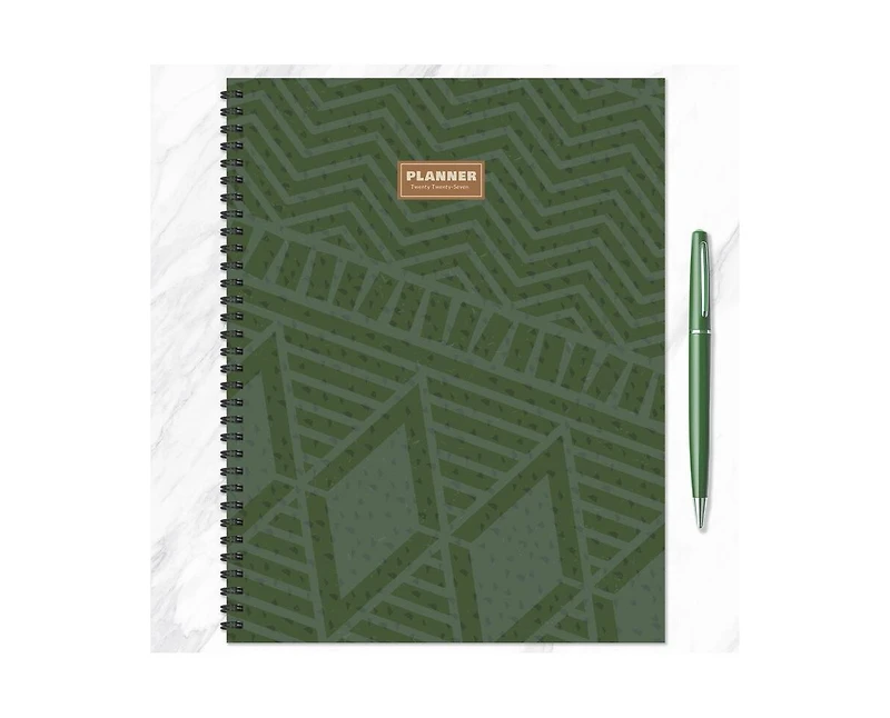 Tf Publishing Paper Goods 2027 Weatherwood Wool Large Weekly Monthly Planner