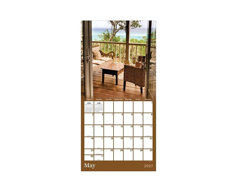Tf Publishing Paper Goods 2027 Porches Wall Calendar