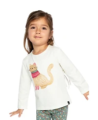 Deux par Toddler Girls 2T- 5T Organic Cotton Long Sleeve T-Shirt