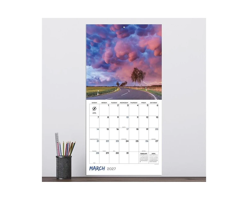 Tf Publishing Paper Goods 2027 Wild Weather Wall Calendar