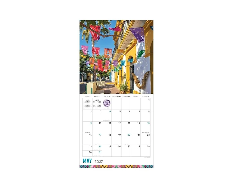 Tf Publishing Paper Goods 2027 Mexico Wall Calendar