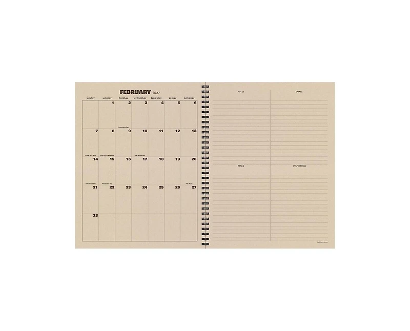 Tf Publishing Paper Goods 2027 Native Twill Large Weekly Monthly Planner