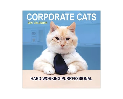 Tf Publishing Paper Goods 2027 Corporate Cats Wall Calendar
