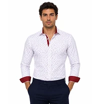Elie Balleh Men's Slim Fit Classic Button-Down Shirt with Sleek Design
