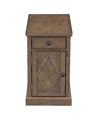 Streamdale Furniture Classic Charging Livingroom End Table with Usb Ports and Storage