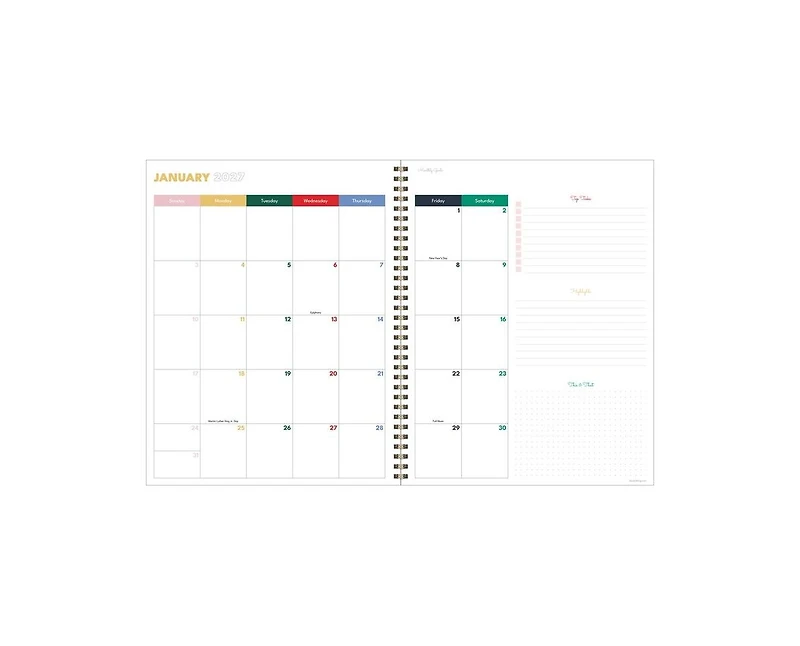 Tf Publishing Paper Goods 2027 On the Stripe Large Weekly Monthly Planner