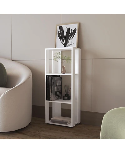 Flynama Melamine 3-Tier Minimalist Open Display Bookcase