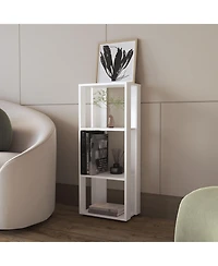 Flynama Melamine 3-Tier Minimalist Open Display Bookcase