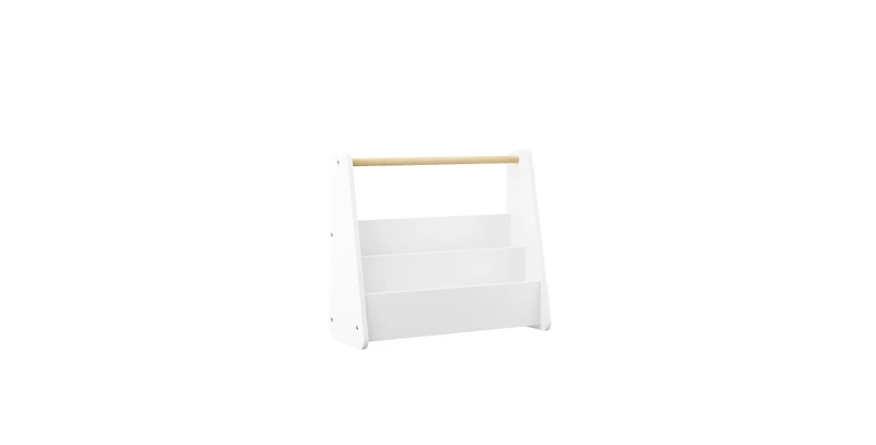 Flynama Kids Front-Facing Bookshelf with Wooden Handle 2-Tier