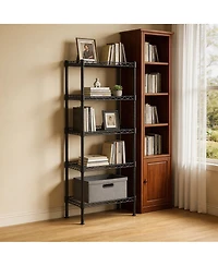 Flynama 5-Tier Adjustable Metal Wire Shelving Unit for Small Spaces