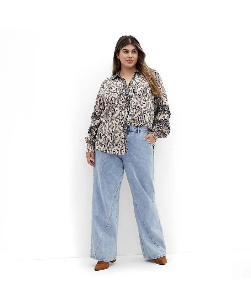 City Chic Women's Plus Dreamweaver Shirt