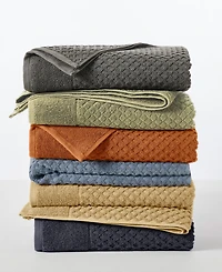 Linery & Co. Quick-Drying Cotton Diamond Waffle Textured 2-Piece Bath Sheet Set