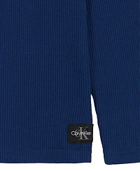 Calvin Klein Boys' 2T-7 Long-Sleeve T-Shirt and Pants, 2-Piece Set