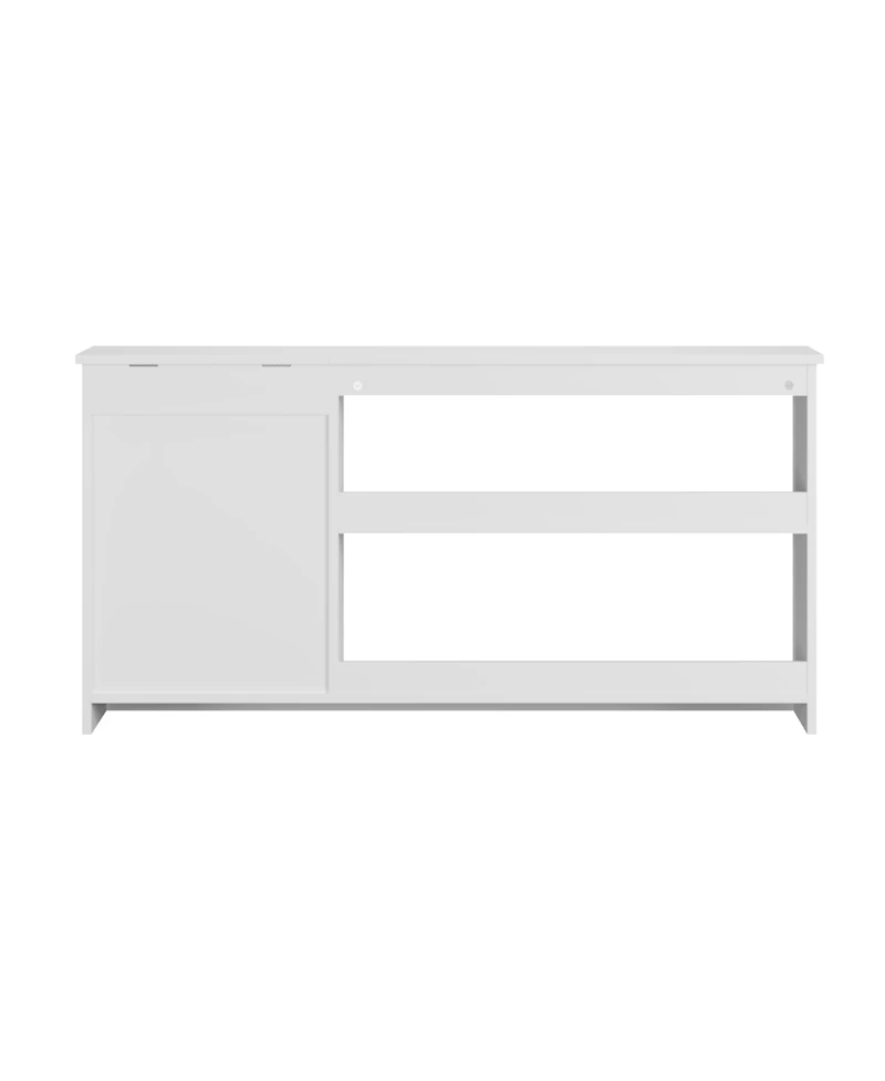 Flynama 3-in-1 Kids Bookshelf and Toy Storage Cabinet with Chalkboard