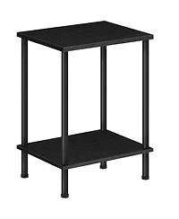 Slickblue Modern End Table with 2-Tier Shelving for Home Organization