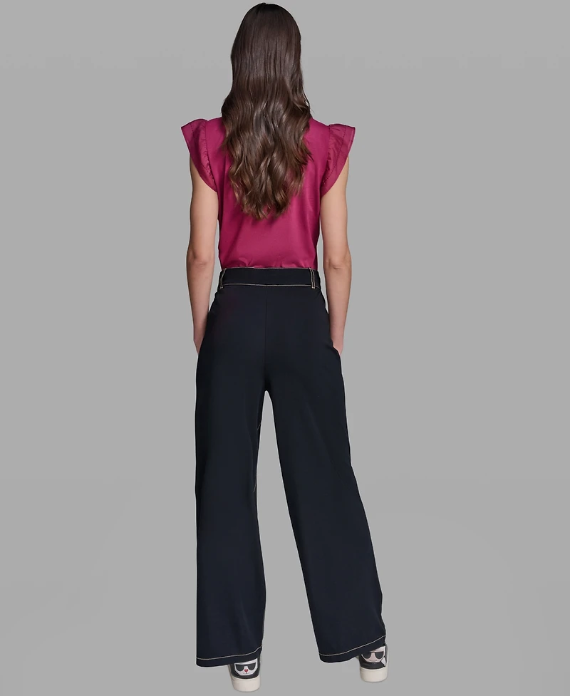 Karl Lagerfeld Paris Women's Pull-On Jersey Pants