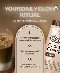 Crushed Tonic Hojicha Collagen Supplement
