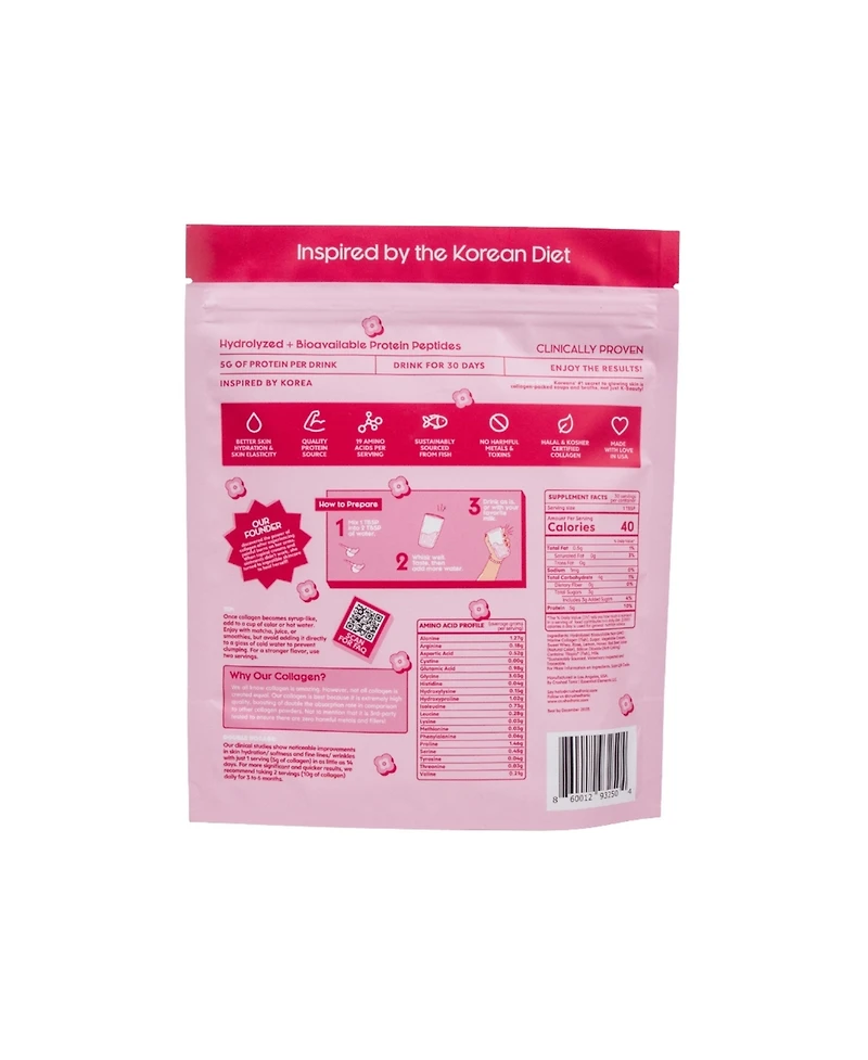Crushed Tonic Sweet Rose Tea Collagen Drink Mix
