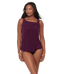 Miraclesuit Women's Rock Solid Atria Pull-On Tankini Top