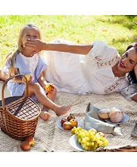 Aofar 71x71 Waterproof Picnic Blanket Outdoor Beach Mat