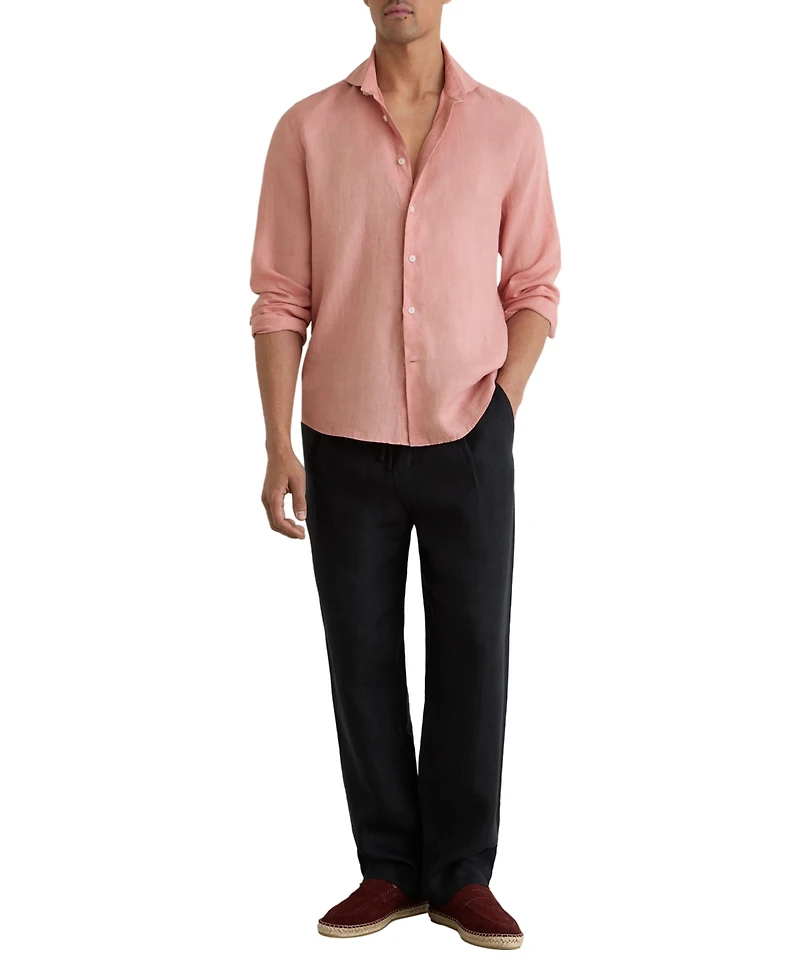 Reiss Men's Ruban Linen Shirt