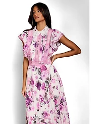 Coast Women's Lace Collar Frill Maxi Dress