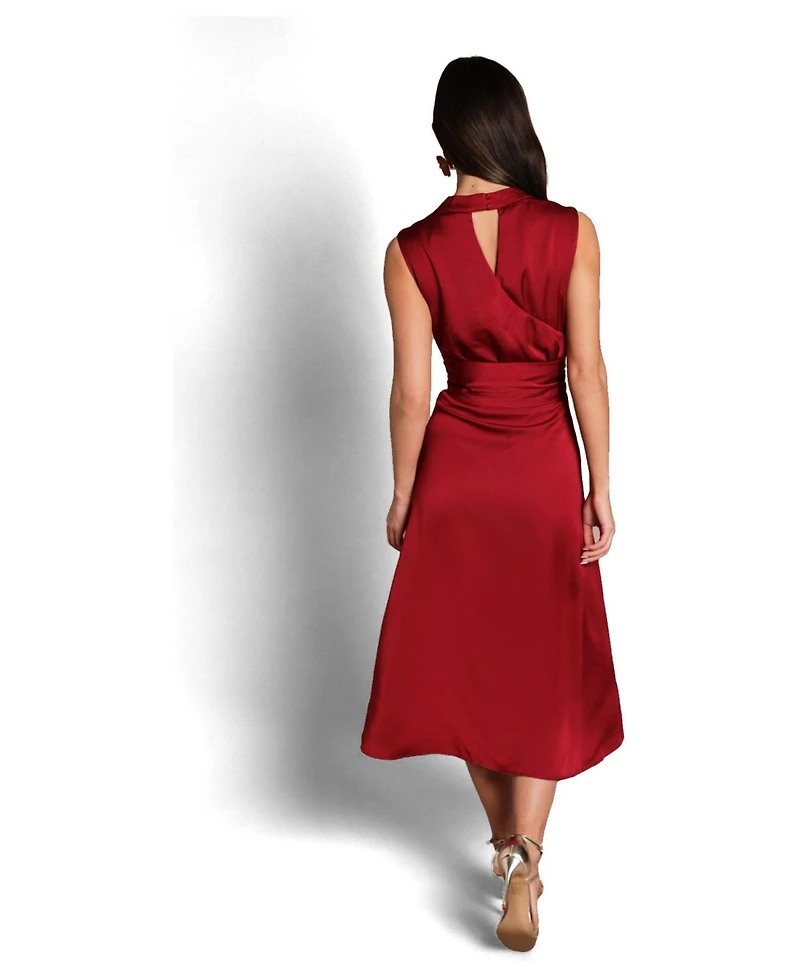 Coast Women's Satin Twist Waist Midi Dress