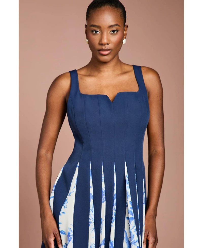 Coast Women's Printed Crepe Midi Dress