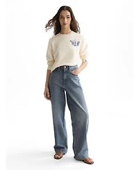 Scotch & Soda Women's Chest Artwork Regular-Fit Sweatshirt
