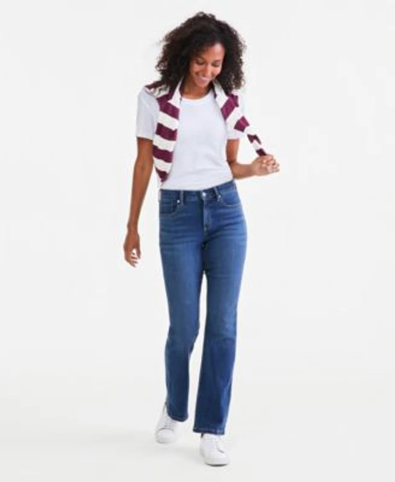 Style Co Womens Mid Rise Curvy Bootcut Jeans Regular Short Long Lengths 2p 28w Created For Macys