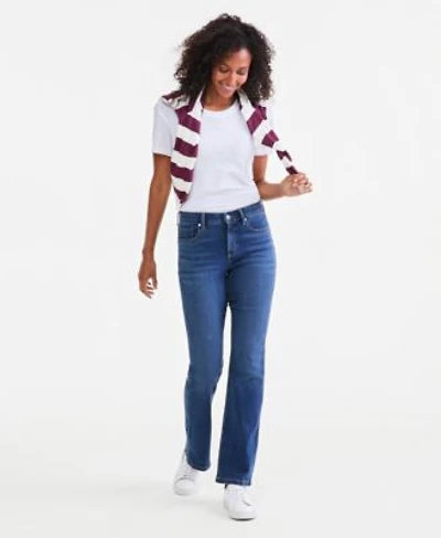 Style Co Womens Mid Rise Curvy Bootcut Jeans Regular Short Long Lengths 2p 28w Created For Macys