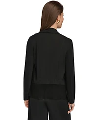 Donna Karan New York Women's Ruffle Front Jacket
