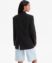 Bar Iii Women's Peak-Lapel Double-Breasted Blazer, Macy's Exclusive