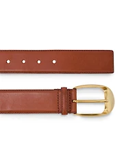 Reiss Women's Sammy Leather Round Gold Buckle Belt