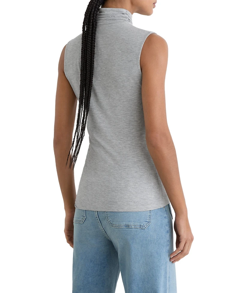 Reiss Women's Wanda Ruched High Neck Top
