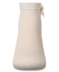 MeMoi Baby Girls Bow-Trimmed Mercerized Cotton Rich Ankle Sock
