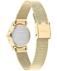 Coach Women's Elliot Gold-Tone Stainless Steel Mesh Bracelet Watch 28mm