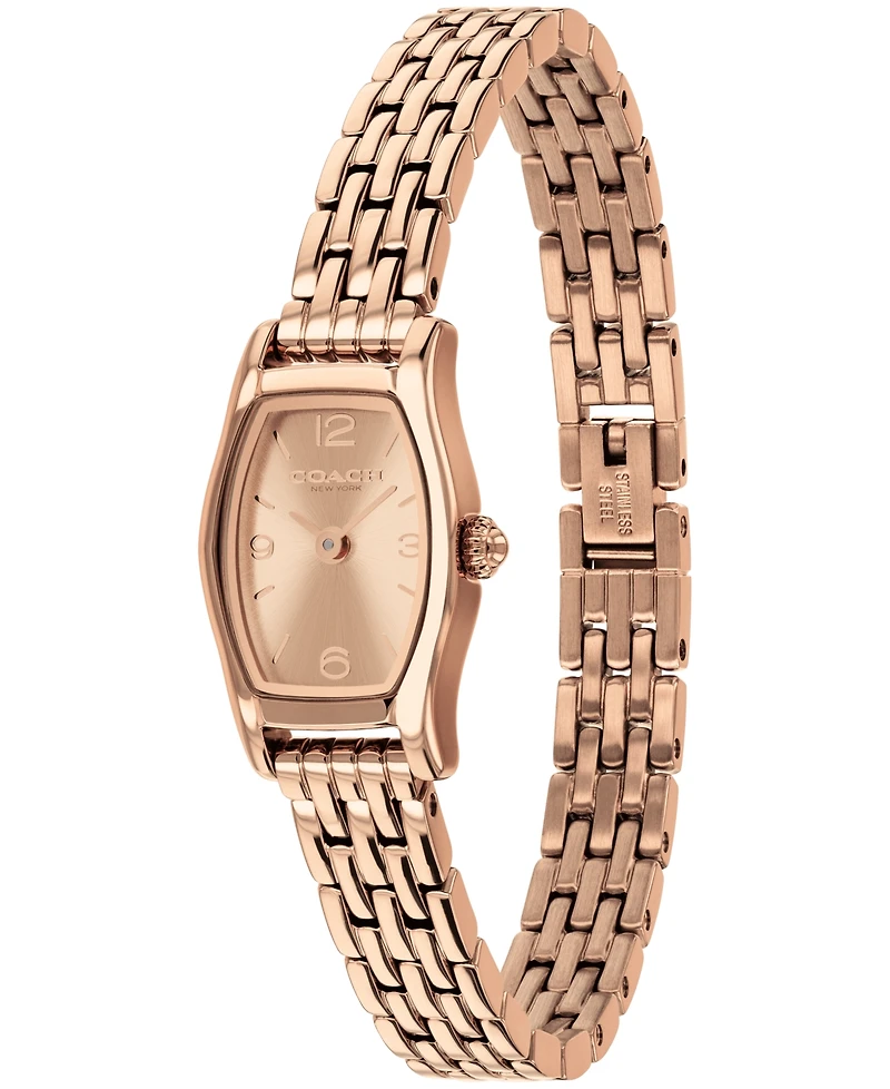 Coach Women's Greta Rose Gold Tone Stainless Steel Bracelet Watch 15.3mm