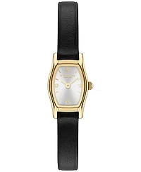 Coach Women's Greta Black Leather Strap Watch 15.3mm