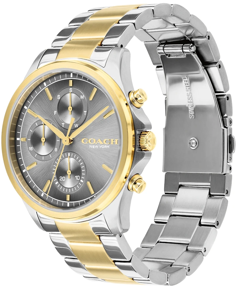 Coach Men's Oliver Two-Tone Stainless Steel Bracelet Watch 41mm