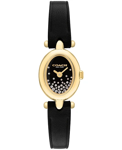Coach Women's Sammy Black Leather Strap Watch 18mm