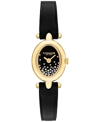 Coach Women's Sammy Black Leather Strap Watch 18mm