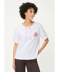 Olsen Women's Short Sleeve Jersey Sweatshirts
