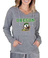 Concepts Sport Women's Gray Oregon Ducks Mainstream Lightweight Terry Pullover Hoodie