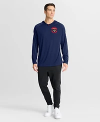 Fanatics Men's Navy Florida Panthers Authentic Pro Rink Raglan Hoodie