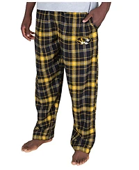 Concepts Sport Men's Black/Gold Missouri Tigers Ultimate Flannel Pants
